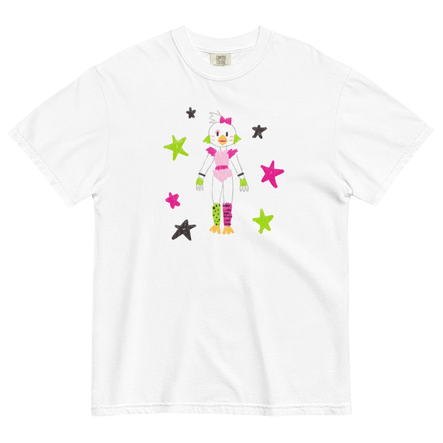 Crayon Drawing - Chica - T-Shirt