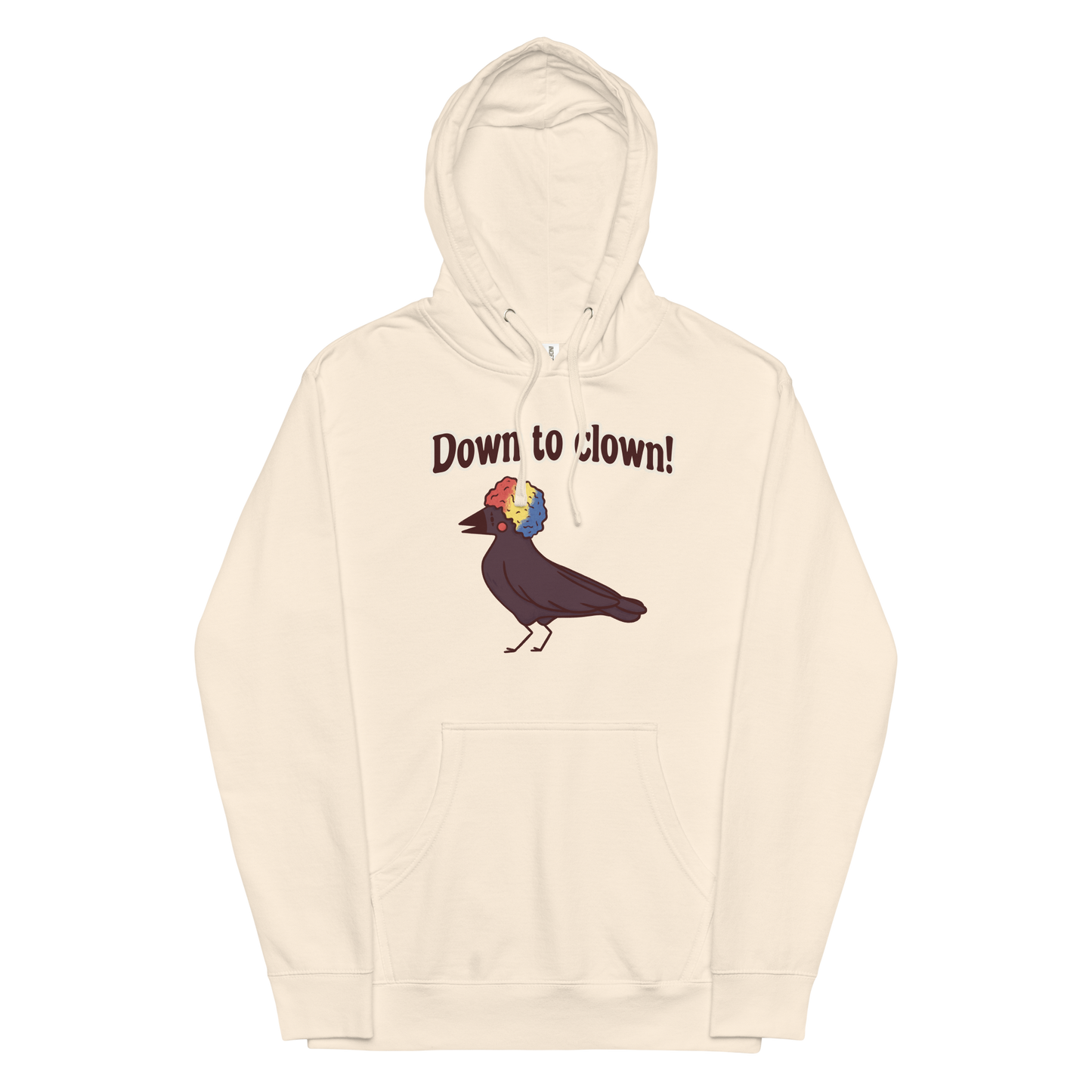 “Down To Clown” Crow Full Color Hoodie - Traveling Toads 