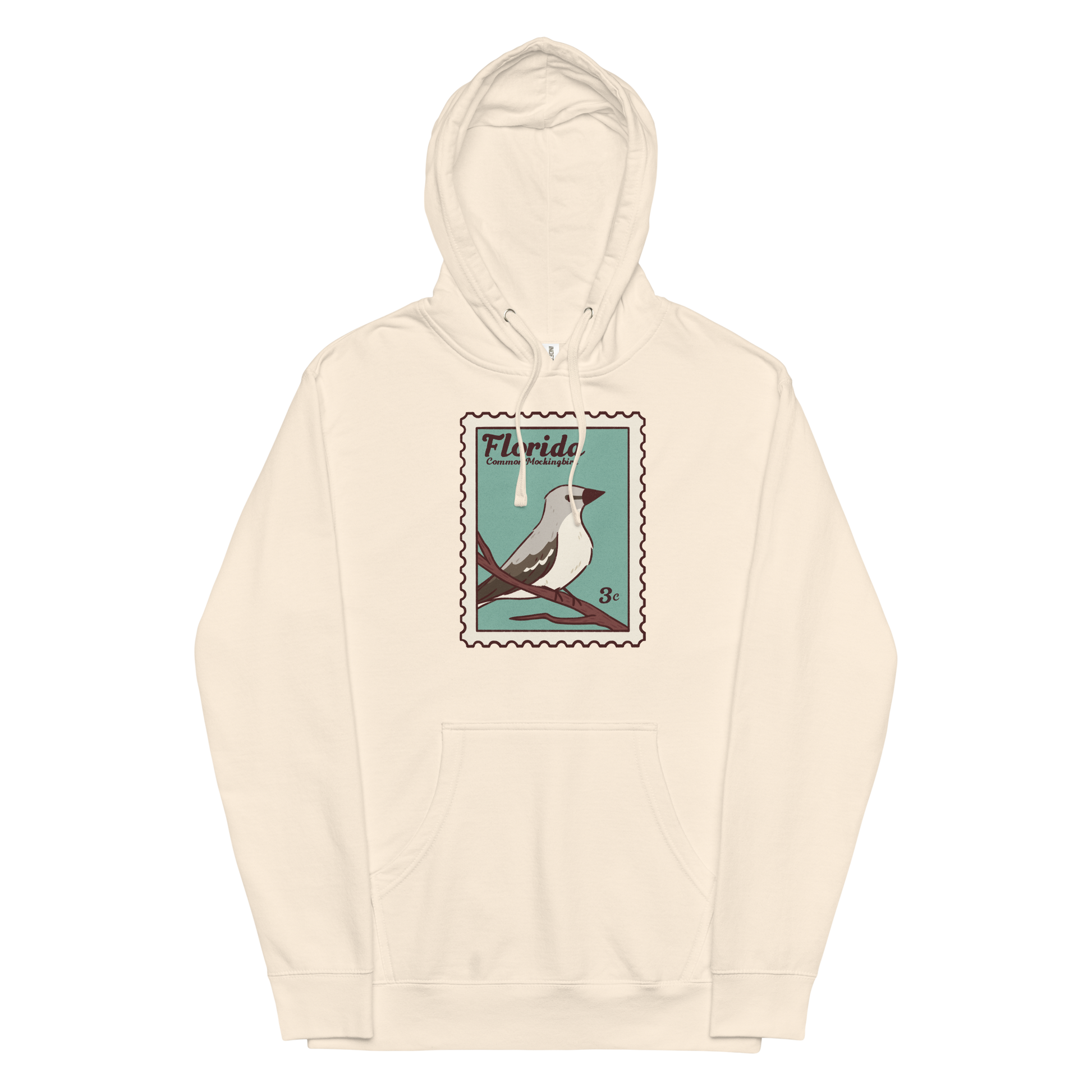 Florida Statebird, Common Mockingbird, Off White Hoodie, - Traveling Toads